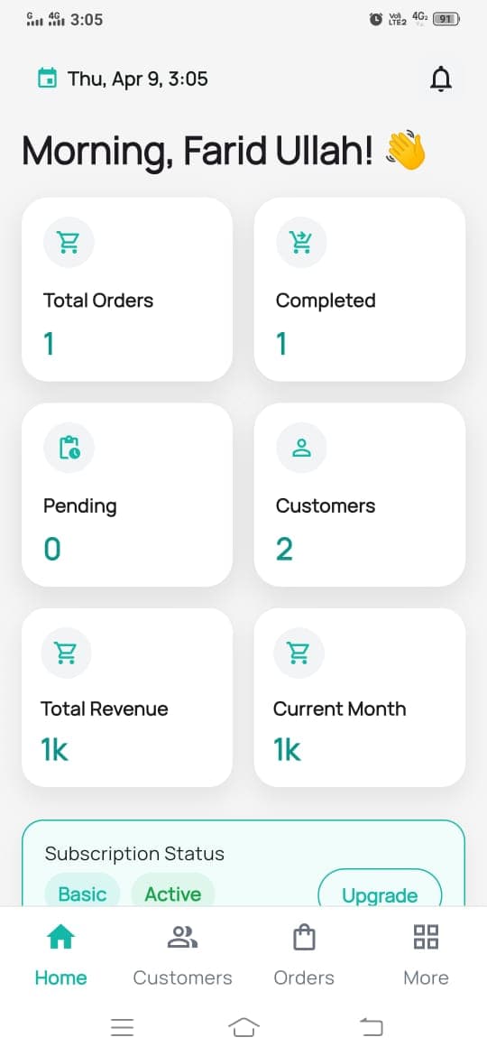 SilaiPro dashboard screenshot